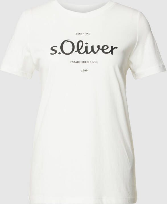 S.Oliver RED LABEL T-shirt met labelprint