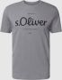 S.Oliver regular fit T-shirt met logo lichtgrijs - Thumbnail 2