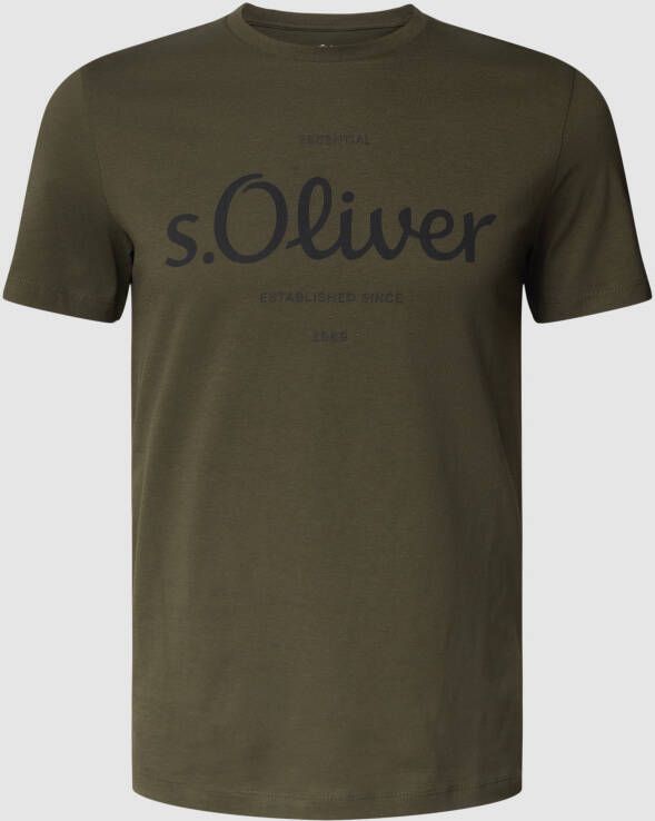 s.Oliver RED LABEL T-shirt met labelprint