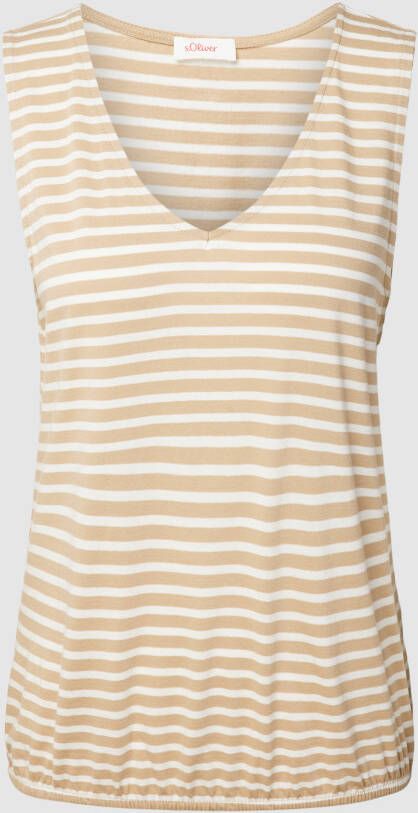 S.Oliver RED LABEL Top van katoen met streepmotief