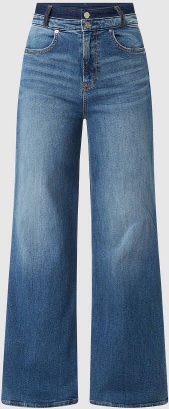 S.Oliver RED LABEL Wide leg high rise jeans met stretch model 'Suri'