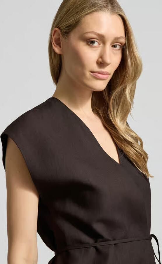 Someday. Bodywarmer met strikceintuur model 'Varyn'