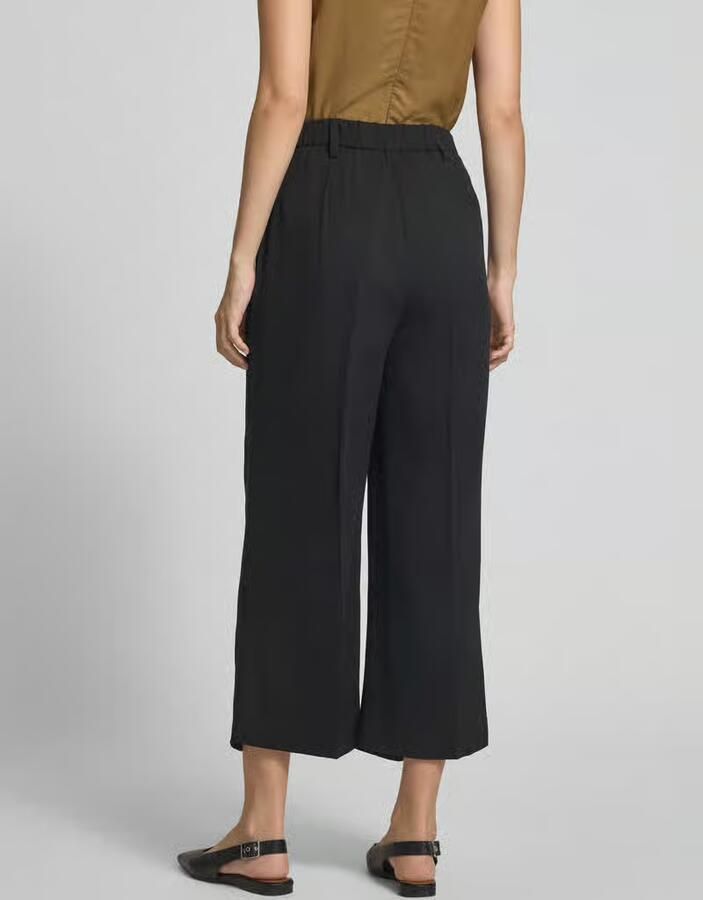 Someday. Bootcut fit stoffen broek van een mix van viscose en linnen model 'Celino'