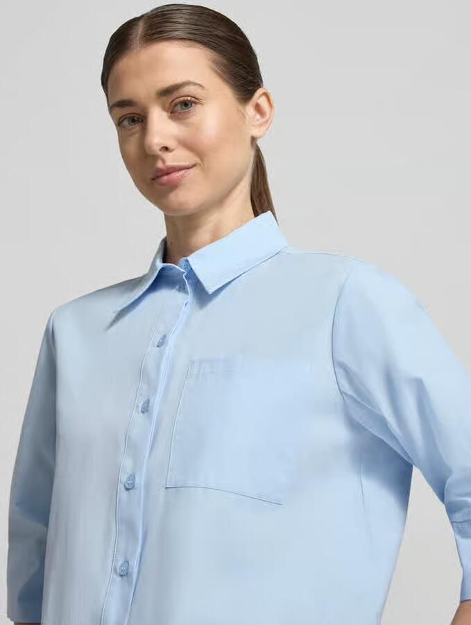 Someday. boxy fit blouse met borstzak model 'Zarba Bold'