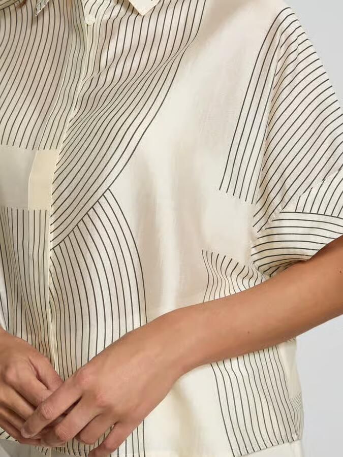 Someday. boxy fit blouse van lyocellmix model 'Zulin'