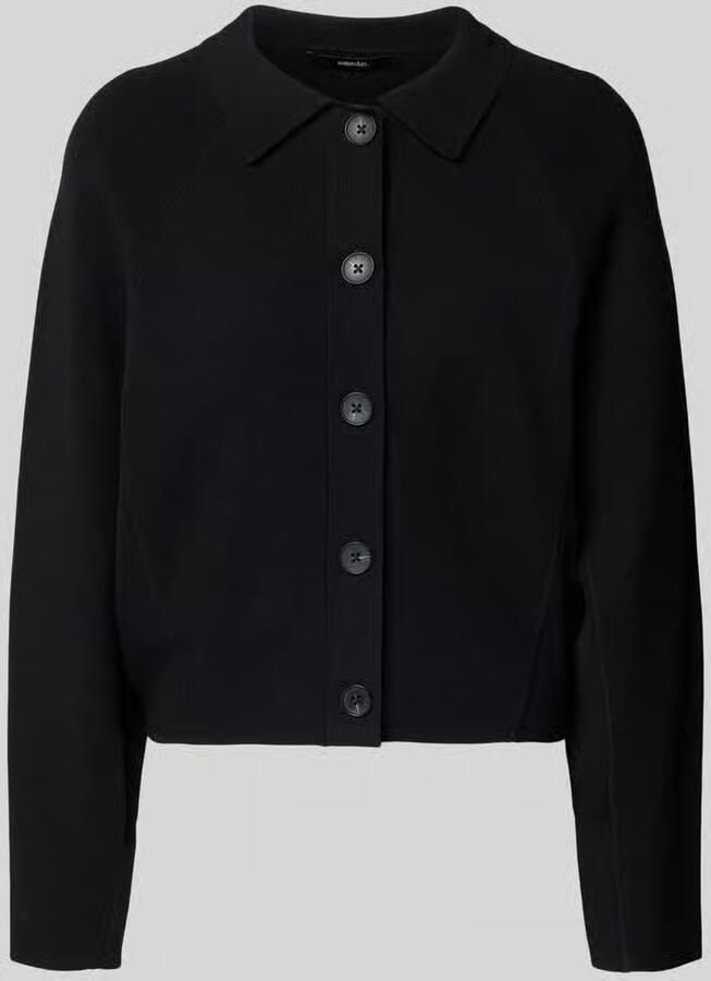 Someday. Cardigan van viscosemix met omgeslagen kraag model 'Turea' - Foto 3