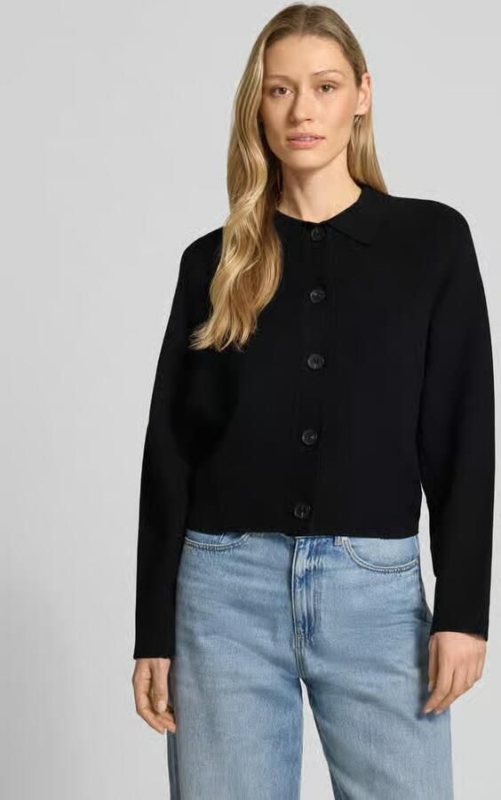 Someday. Cardigan van viscosemix met omgeslagen kraag model 'Turea' - Foto 4