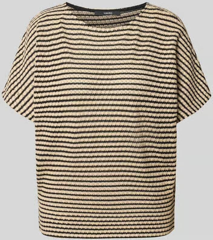 Someday. Gebreid shirt in all-over look model 'Ucindy'