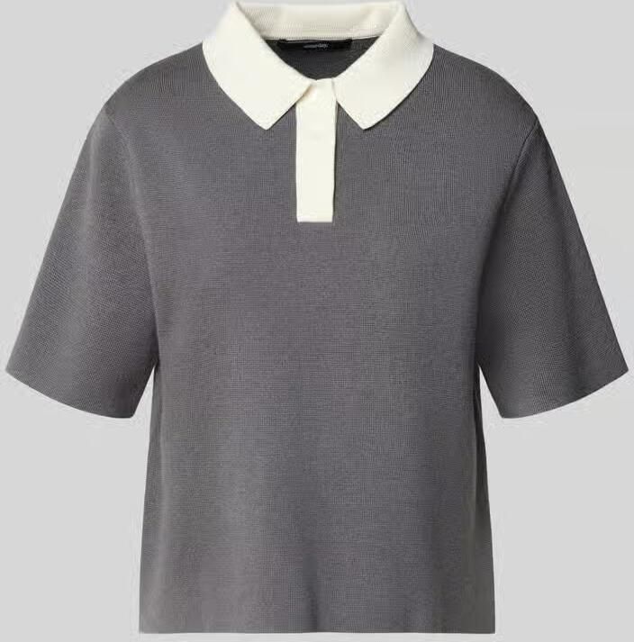 Someday. Gebreid shirt met polokraag model 'Tipolo' - Foto 2