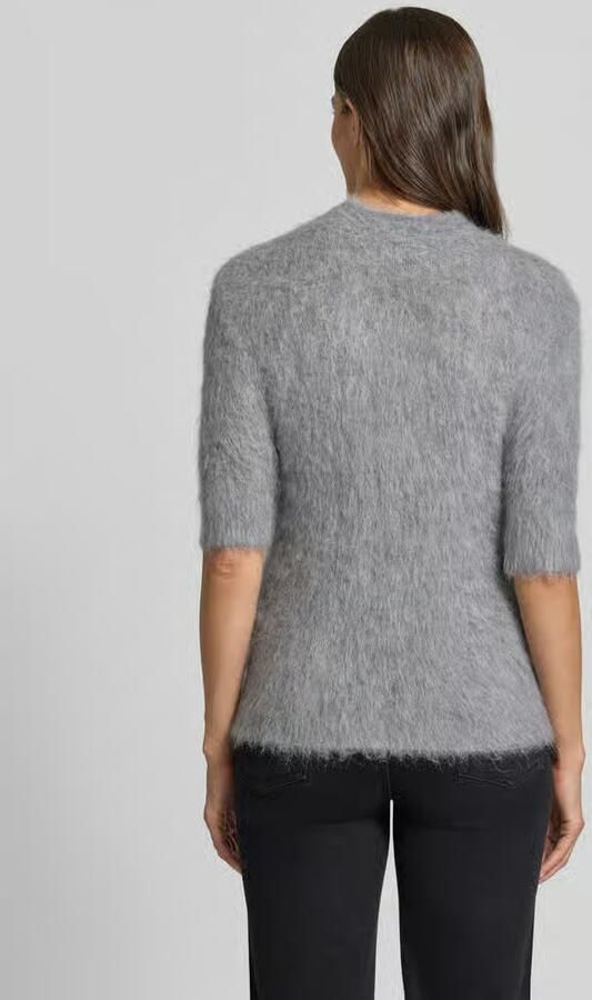 Someday. Gebreid shirt van alpacamix met korte opstaande kraag - Foto 3