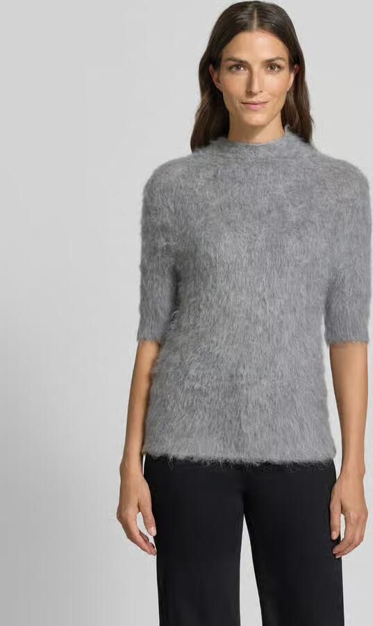 Someday. Gebreid shirt van alpacamix met korte opstaande kraag - Foto 2