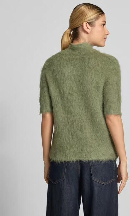 Someday. Gebreid shirt van alpacamix met korte opstaande kraag - Foto 2