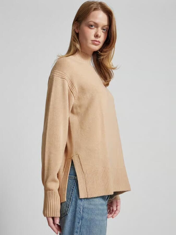 Someday. Gebreide pullover met opstaande kraag model 'Tahila'