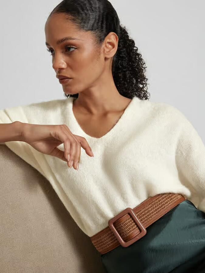 Someday. Gebreide pullover met ribboorden model 'Tamita'