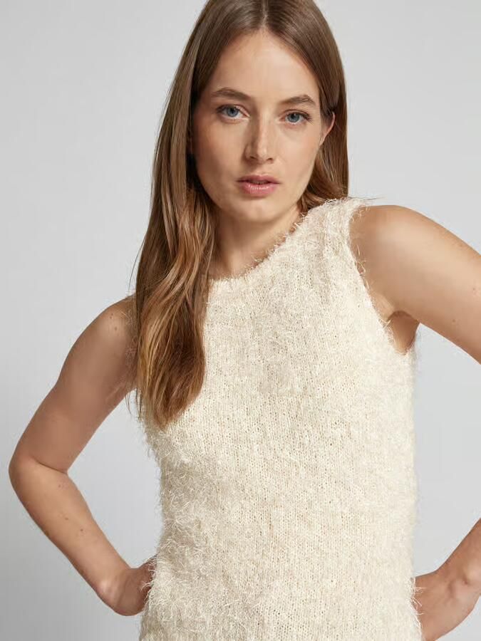Someday. Gebreide top met franjes model 'Taulini'