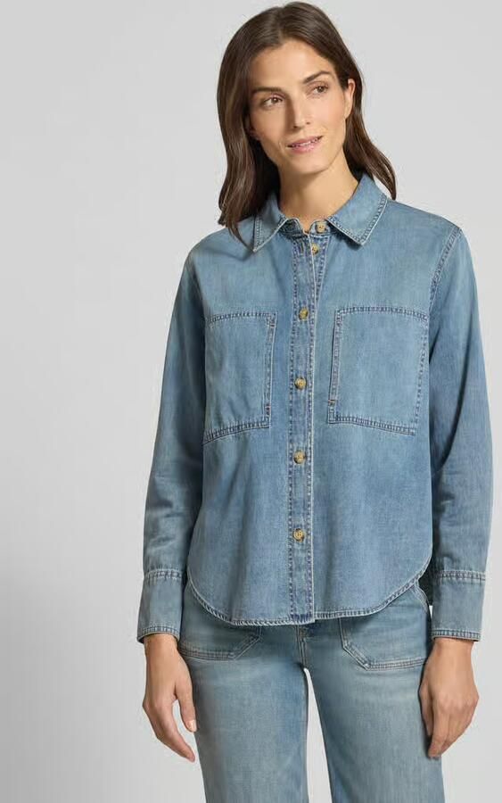 Someday Overhemdblouse in denimlook model 'Zutie' - Foto 2