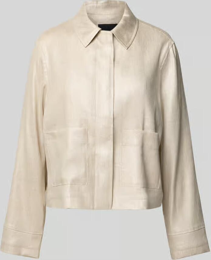 Someday. Linnen blazer met opgestikte steekzakken model 'Nania' - Foto 2
