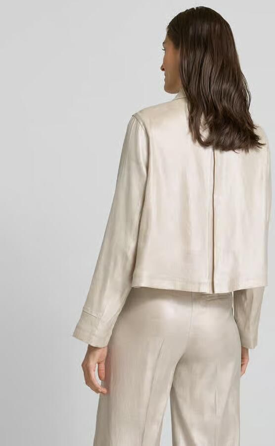 Someday. Linnen blazer met opgestikte steekzakken model 'Nania' - Foto 4