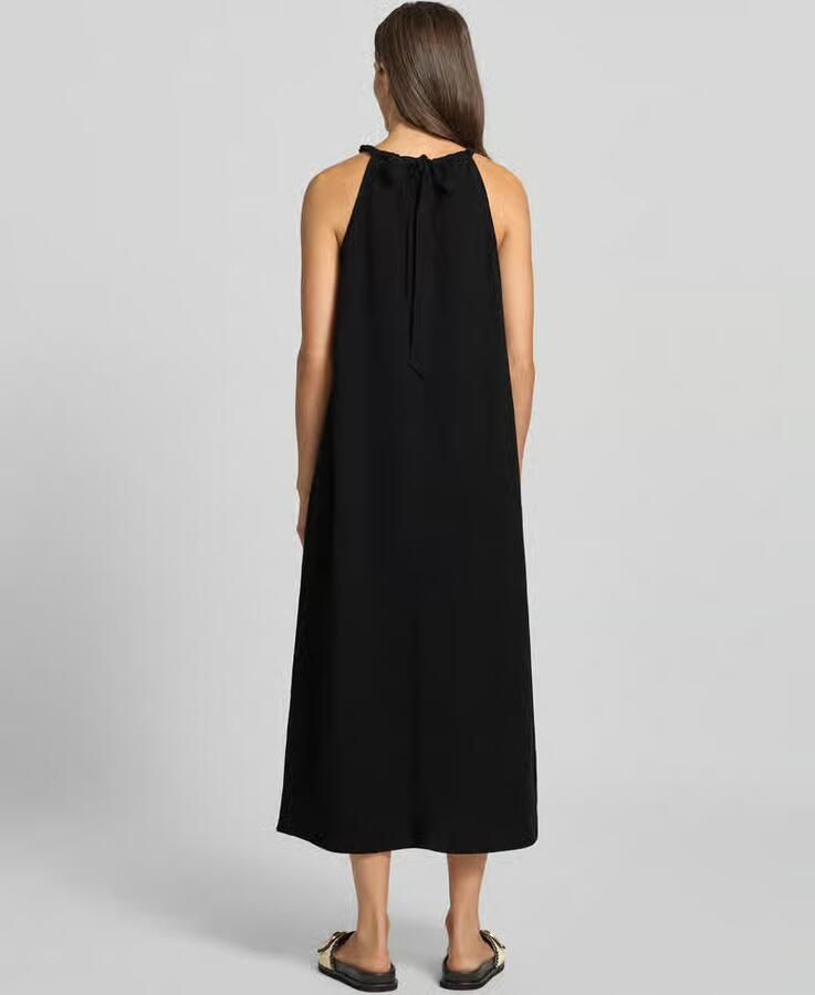 Someday. Maxi-jurk van een mix van viscose en linnen model 'Quise'