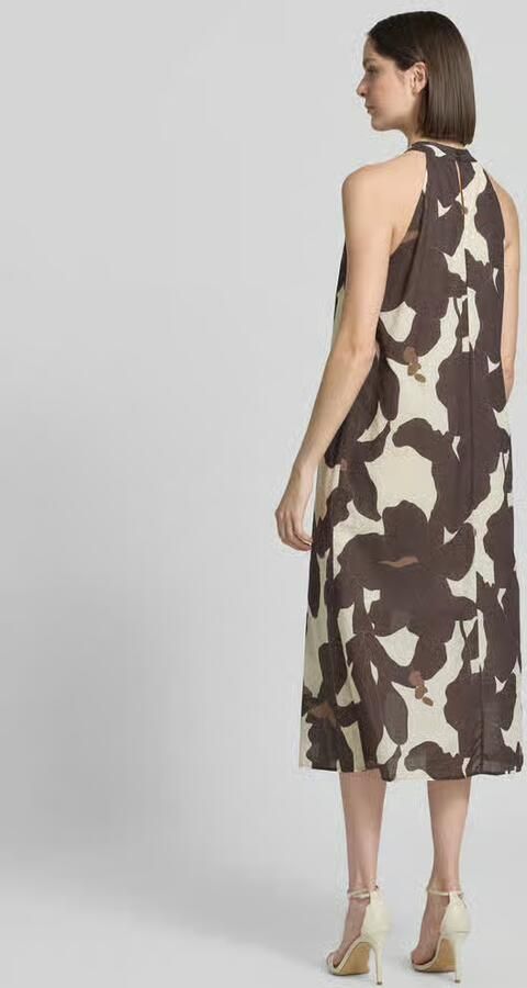 Someday. Midi-jurk met halter in all-over look model 'Qowira' - Foto 3