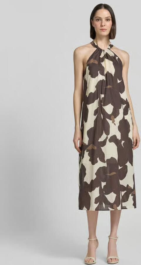 Someday. Midi-jurk met halter in all-over look model 'Qowira' - Foto 4