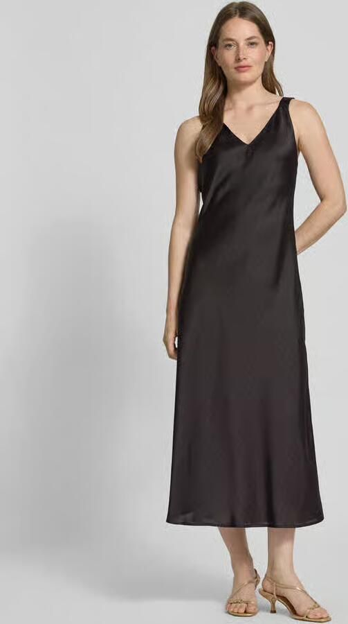 Someday. Midi-jurk met V-hals model 'Qova' - Foto 2