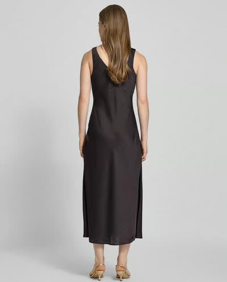 Someday. Midi-jurk met V-hals model 'Qova'
