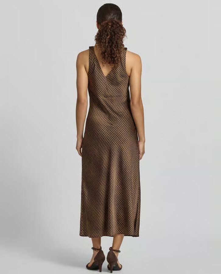 Someday. midi-jurk met V-hals model 'Qova wave'