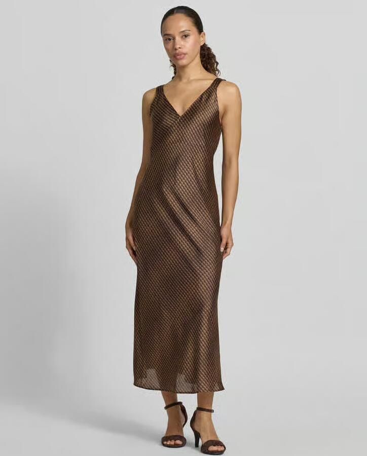Someday. midi-jurk met V-hals model 'Qova wave' - Foto 2