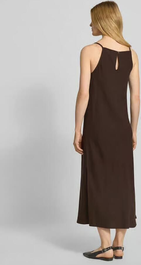 Someday. Midi-jurk met vierkante hals model 'Qualeza'