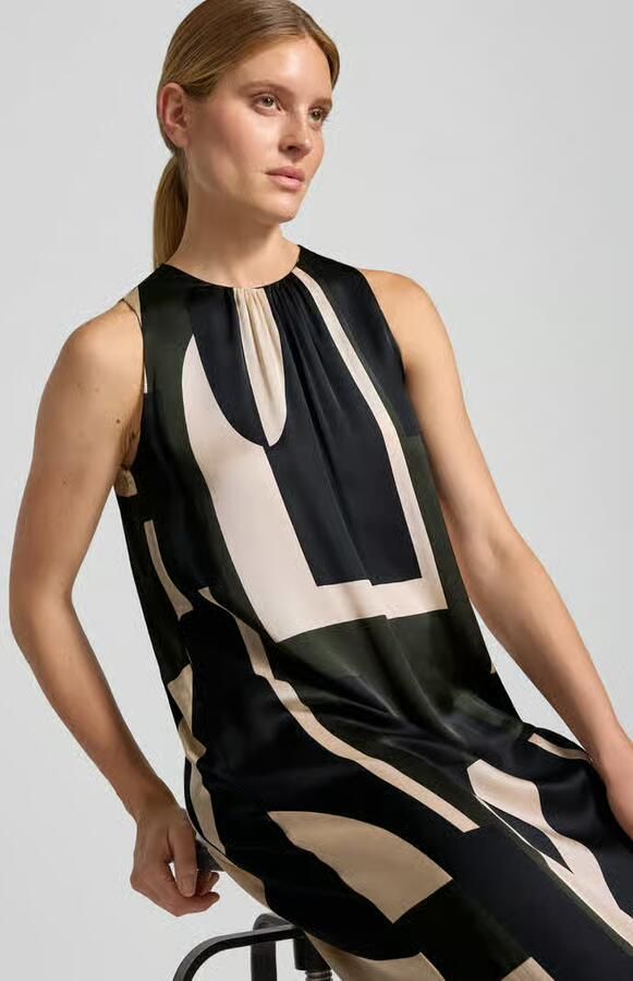 Someday. Midi-jurk van pure viscose model 'Quileena'