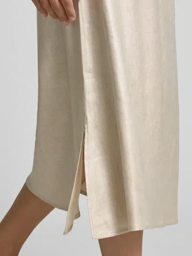 Someday. Midirok van linnenmix met elastische band model 'Oflow' - Foto 3