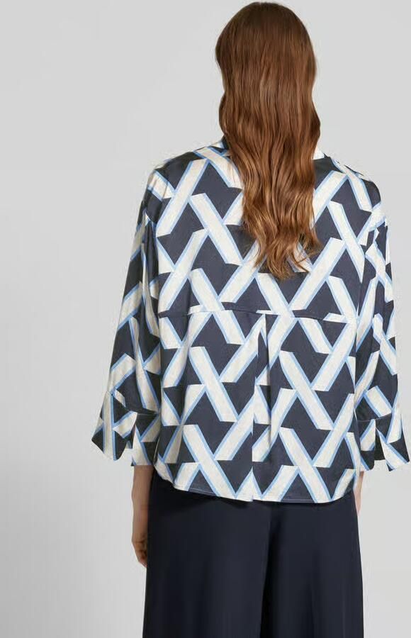 Someday. Overhemdblouse met blinde knoopsluiting model 'Zitano'