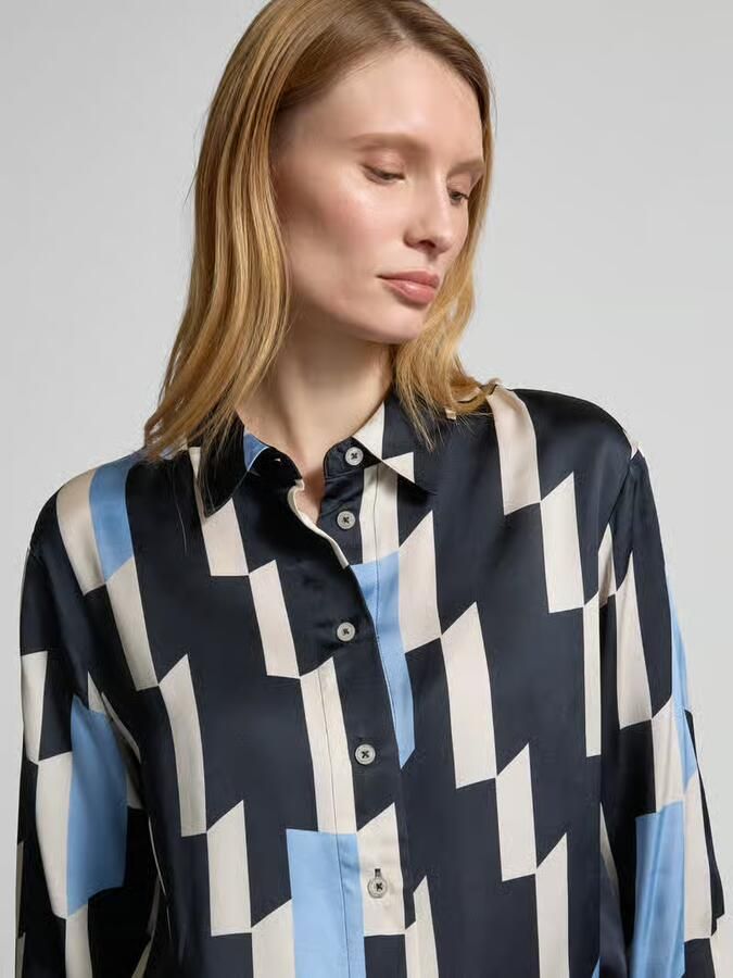 Someday. Regular fit blouse met doorknoopsluiting model 'Zinnova'