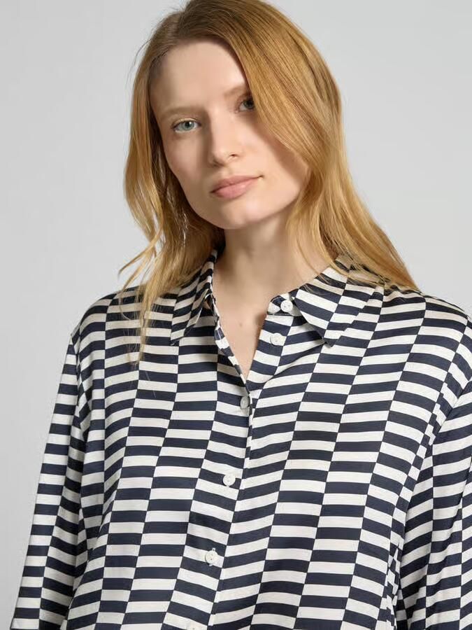 Someday. Regular fit blouse met doorknoopsluiting model 'Zphere'