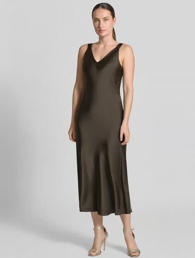 Someday. Regular fit midi-jurk met v-hals model 'Qova' - Foto 2