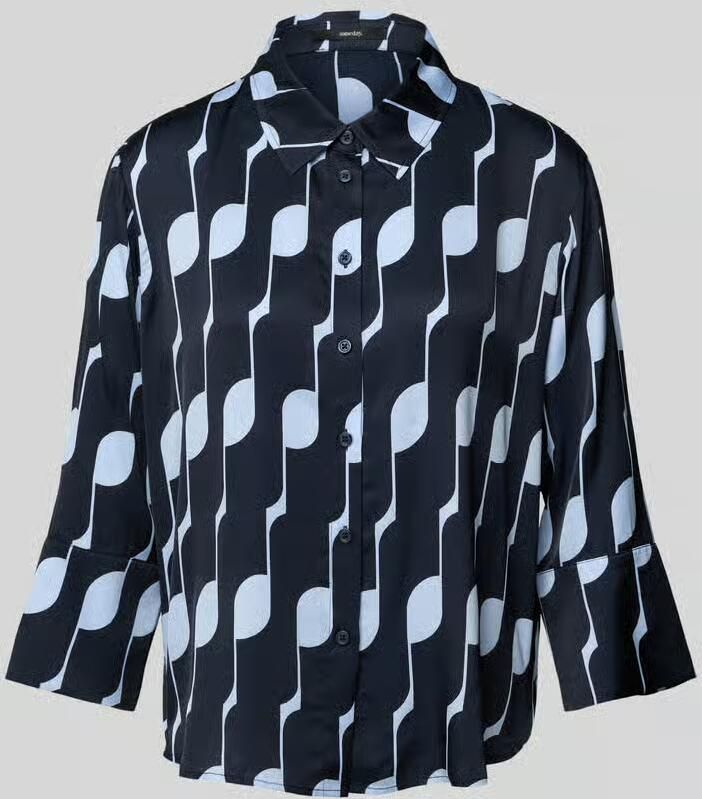 Someday Regular fit overhemdblouse met 3 4-mouwen model 'Zellie' - Foto 2