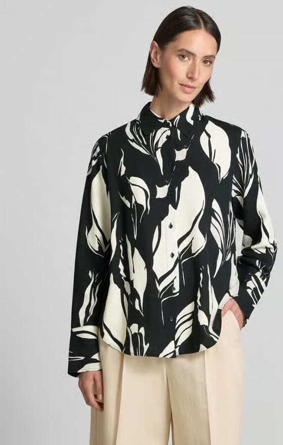 Someday. Regular fit overhemdblouse met manchetten model 'Zerlian' - Foto 3