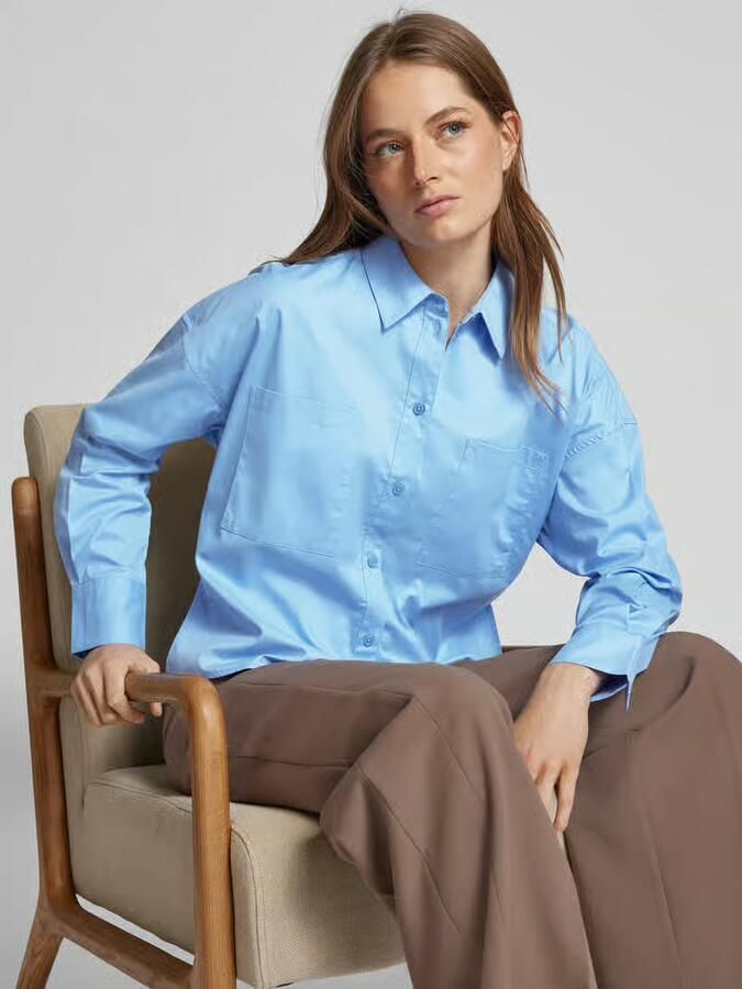 Someday. Regular fit overhemdblouse met opgestikte borstzakken