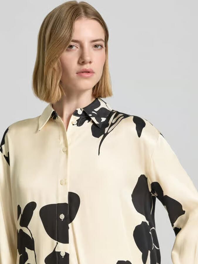 Someday. regular fit overhemdblouse van pure viscose model 'Zeoul'