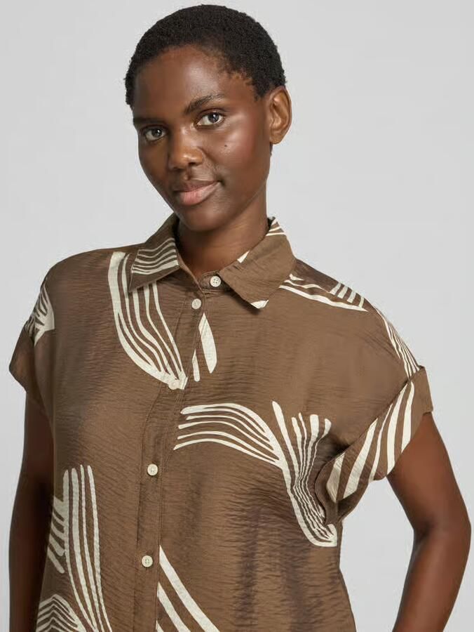 Someday. regular fit overhemdblouse van viscosemix model 'Zelyna'