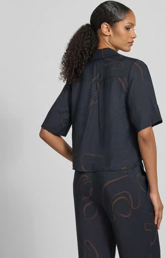 Someday. Relaxed fit blouse met resortkraag model 'Zesora'