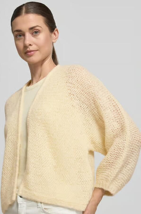Someday. relaxed fit cardigan met mix met baby-alpaca model 'Tulea' - Foto 2