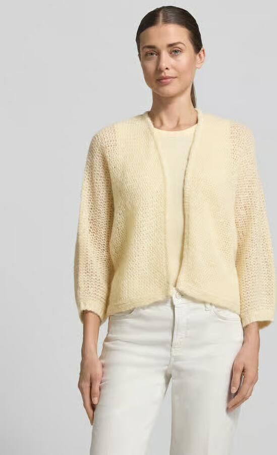 Someday. relaxed fit cardigan met mix met baby-alpaca model 'Tulea' - Foto 4