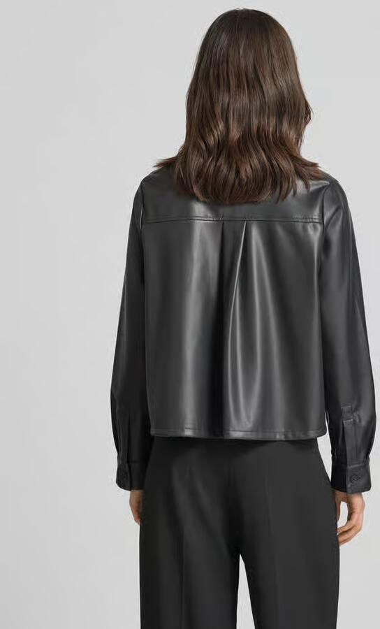 Someday. relaxed fit overhemdjack in lederlook model 'Zeather' - Foto 4