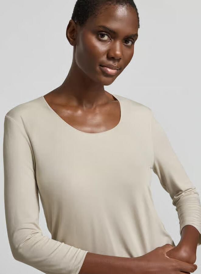 Someday. Shirt met lange mouwen met 3 4-mouw model 'Kirosa Fine'