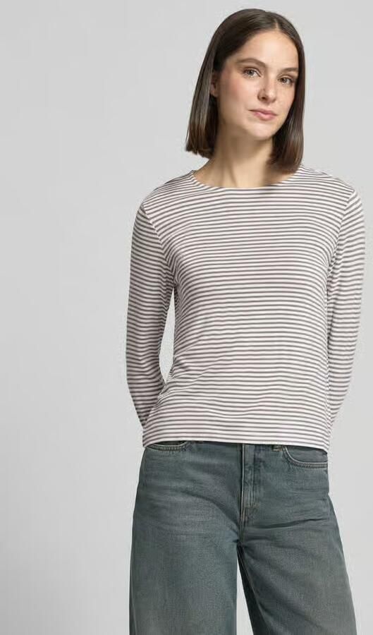 Someday. Shirt met lange mouwen van viscosemix met ronde hals model 'Kamaja' - Foto 3