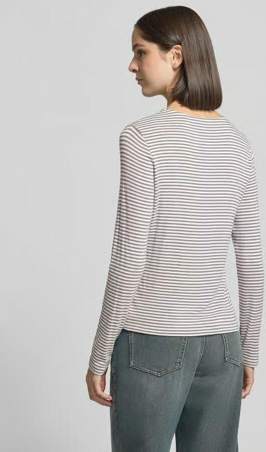 Someday. Shirt met lange mouwen van viscosemix met ronde hals model 'Kamaja' - Foto 2