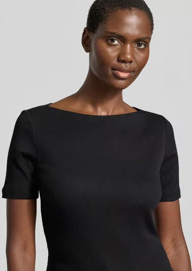 Someday. slim fit T-shirt met structuurpatroon model 'Klenja'