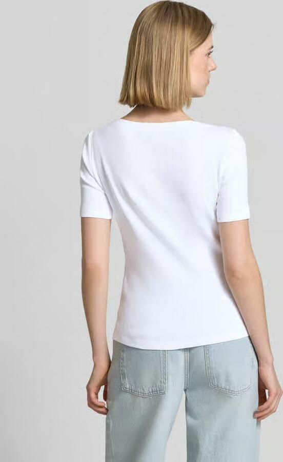 Someday. slim fit T-shirt met structuurpatroon model 'Klenja' - Foto 2